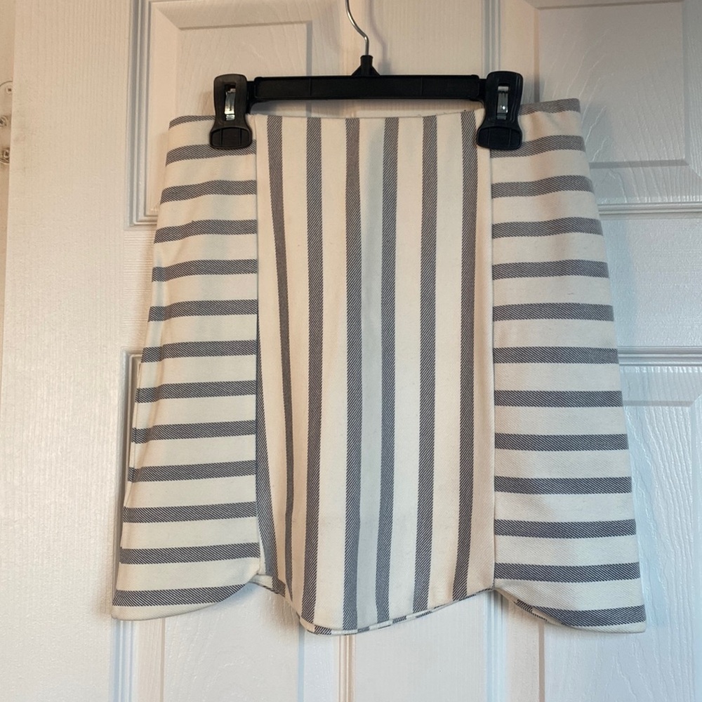 Topshop skirt - striped scallop